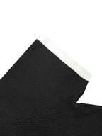 Women's Contrast Binding Polo Neck Knit Top, Casual Fit Button-Front Short-Sleeve Knitting Top for Summer, Fashion Knit Polo Shirt for Women's Daily Wear, Collared Polo Shirts, Summer Tops