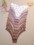 Women's Leopard & Floral Underwear Set - All Season Comfort