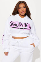 Von Dutch Graffiti Cropped Hoodie