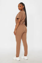 Full Shift Stretch Jogger Scrub Uniform Jumpsuit - Black