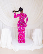 Milan Mesh Dress (Pinkaze)
