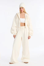On The Go Fleece Pant Set - Blue