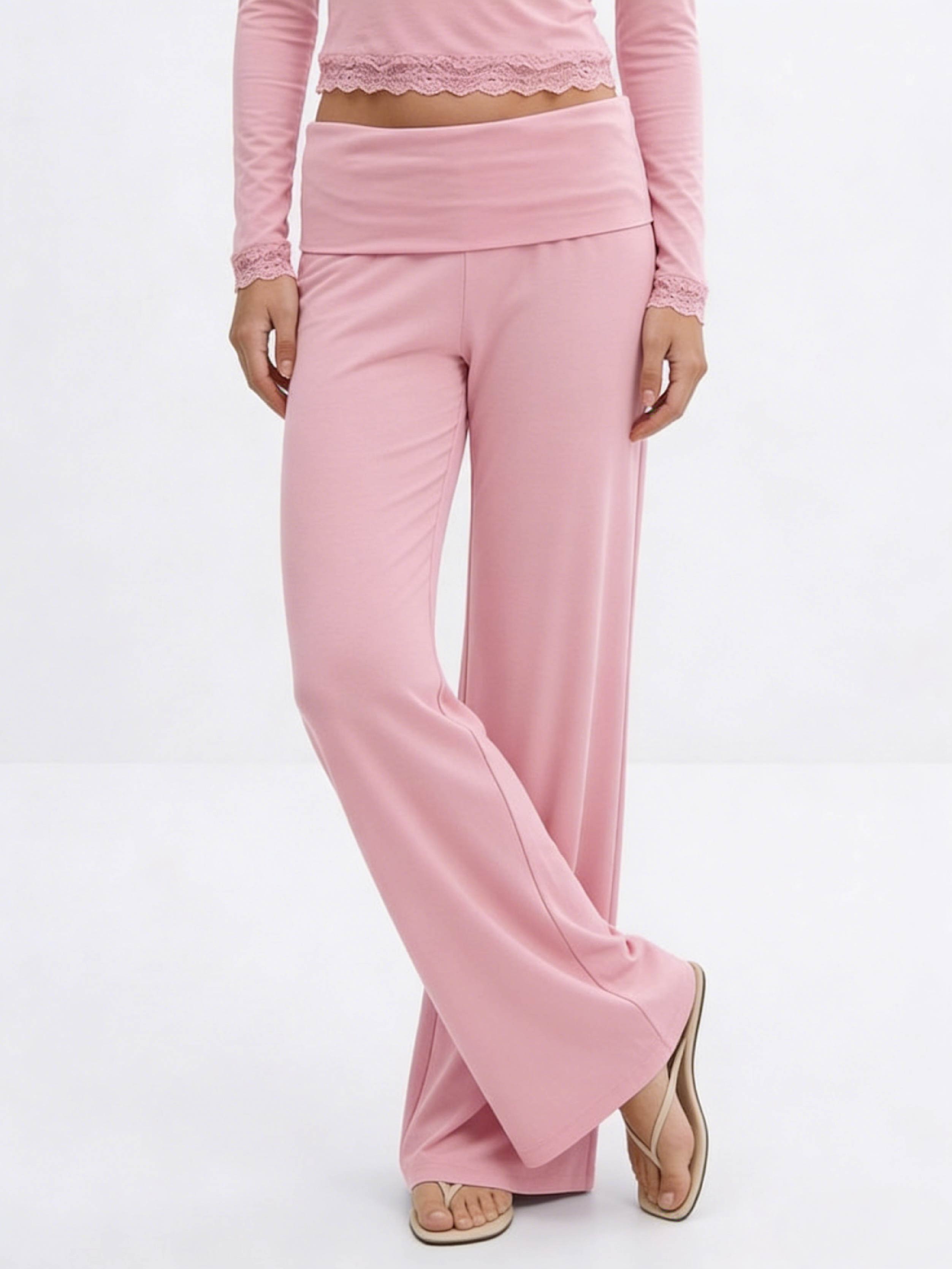 Y coral baggy yoga pants