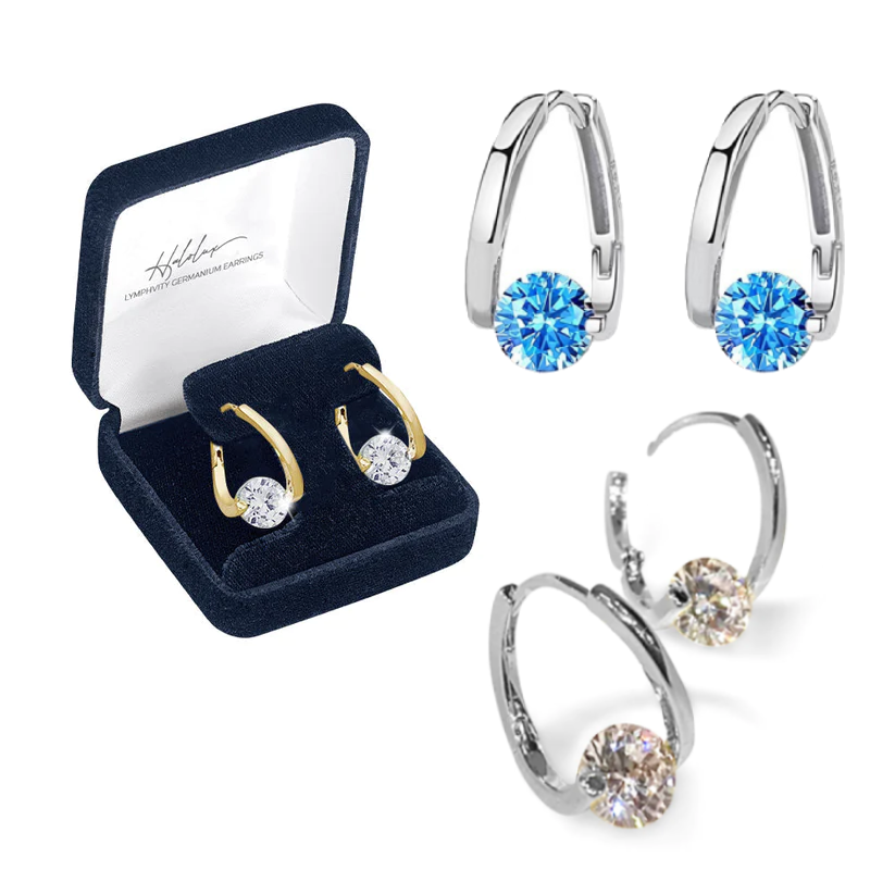 (LAST DAY SALE-80% OFF)Lymphvity MagneTherapy Germanium Earrings