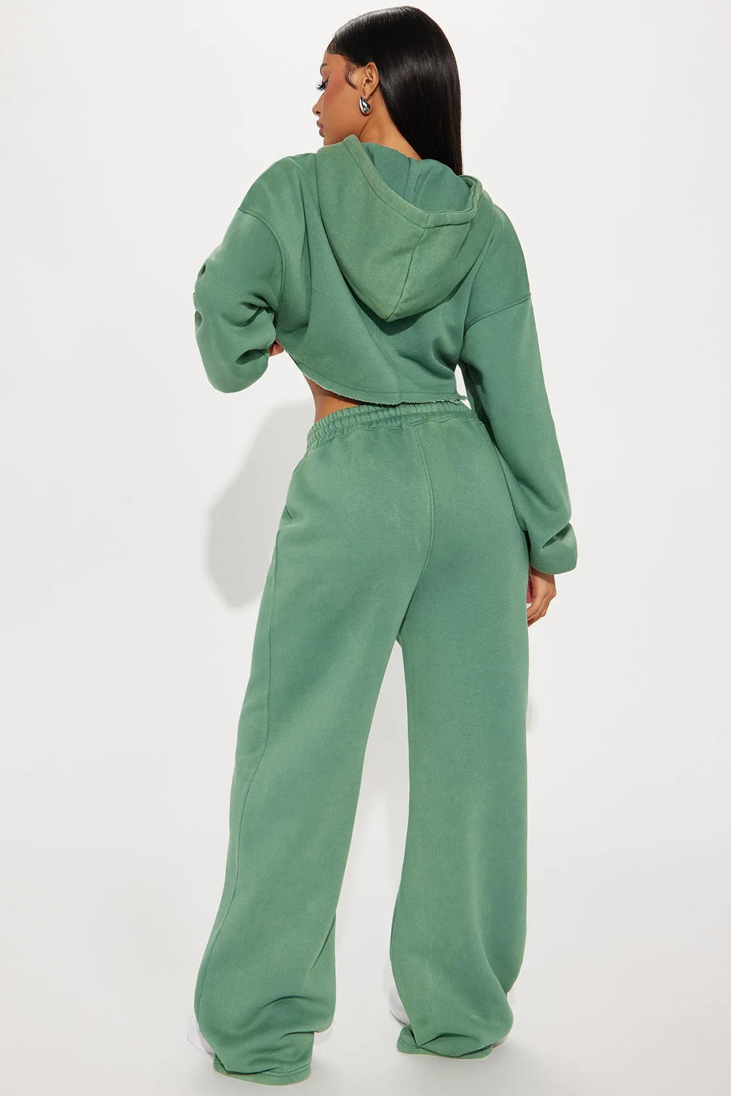 On The Go Fleece Pant Set - Blue