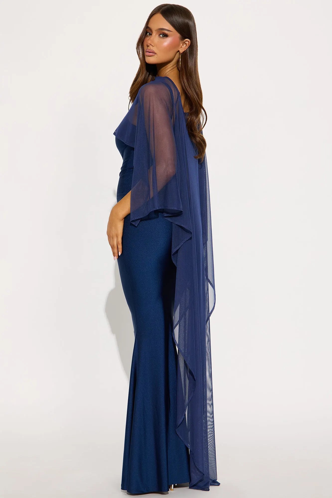 Staying True Satin Maxi Dress - Black