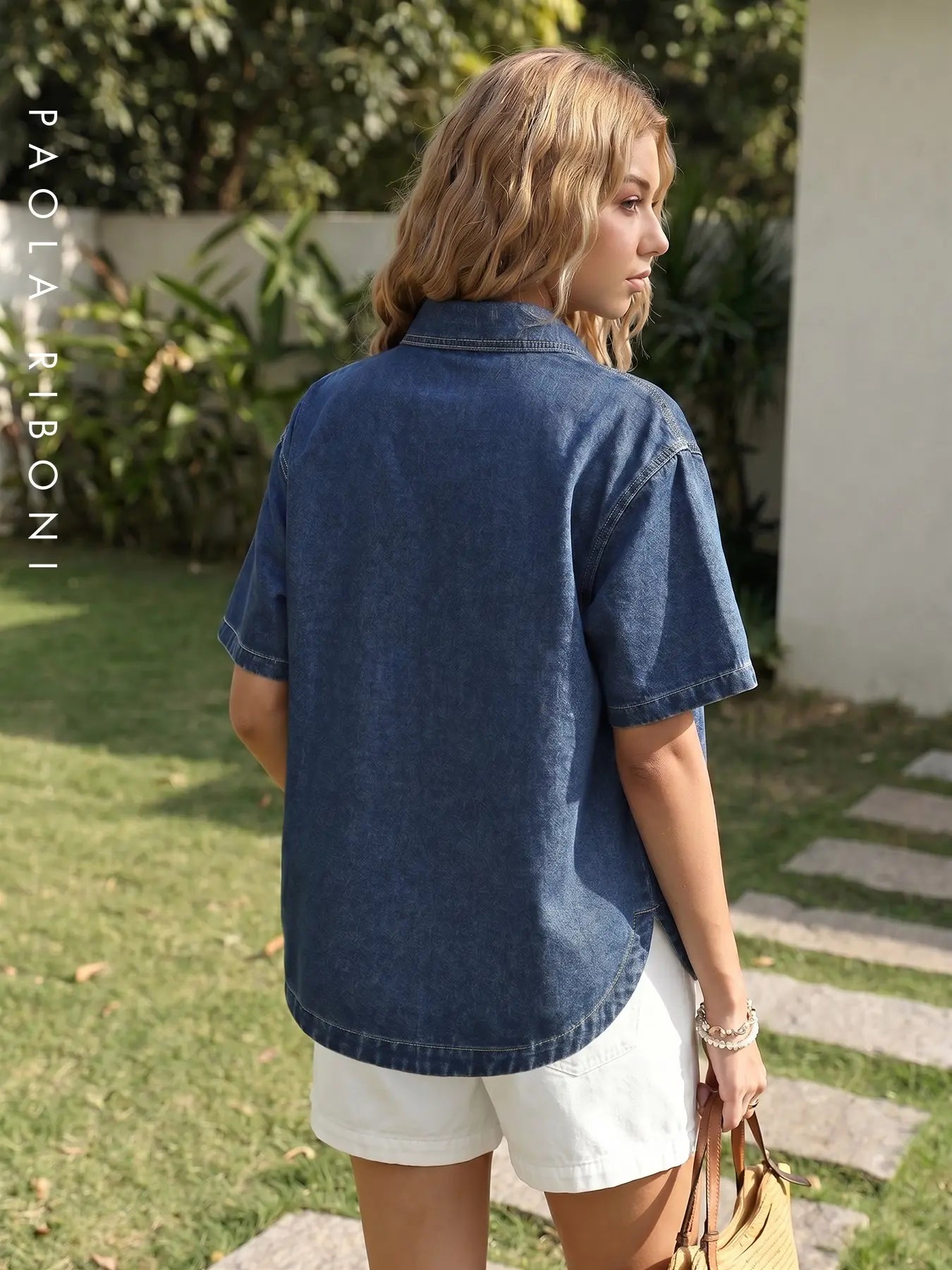 Short Sleeve Light Wash Denim Jacket for Women, Classic Casual Button Down Denim Jacket with Chest Pockets, Fashion Women's Clothing for Daily Wear, Vintage Western Trucker Jacket Coats