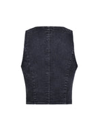 Women's Slim-Fit Denim Vest for Casual Summer Wear