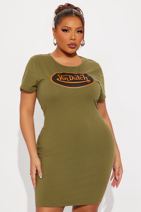 Von Dutch Patch Mini Dress