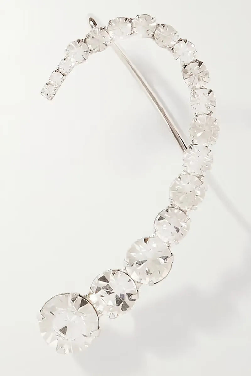 Rhinestone Arc-Shaped Fashionable Stud Earrings