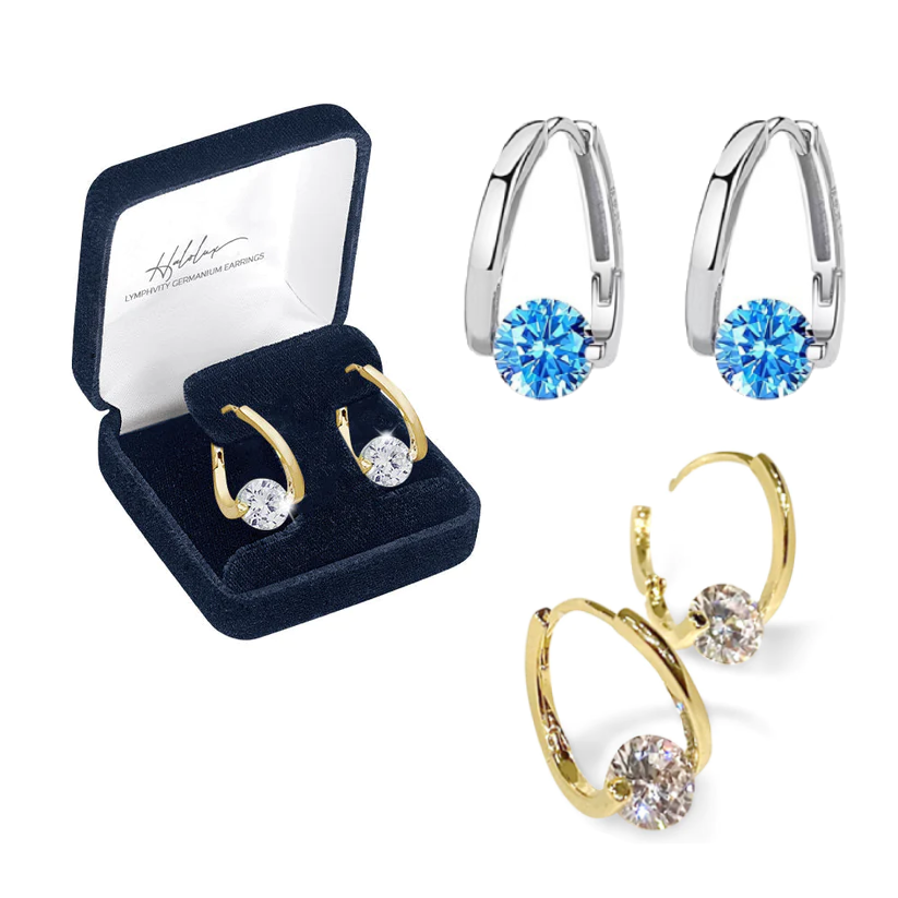 (LAST DAY SALE-80% OFF)Lymphvity MagneTherapy Germanium Earrings