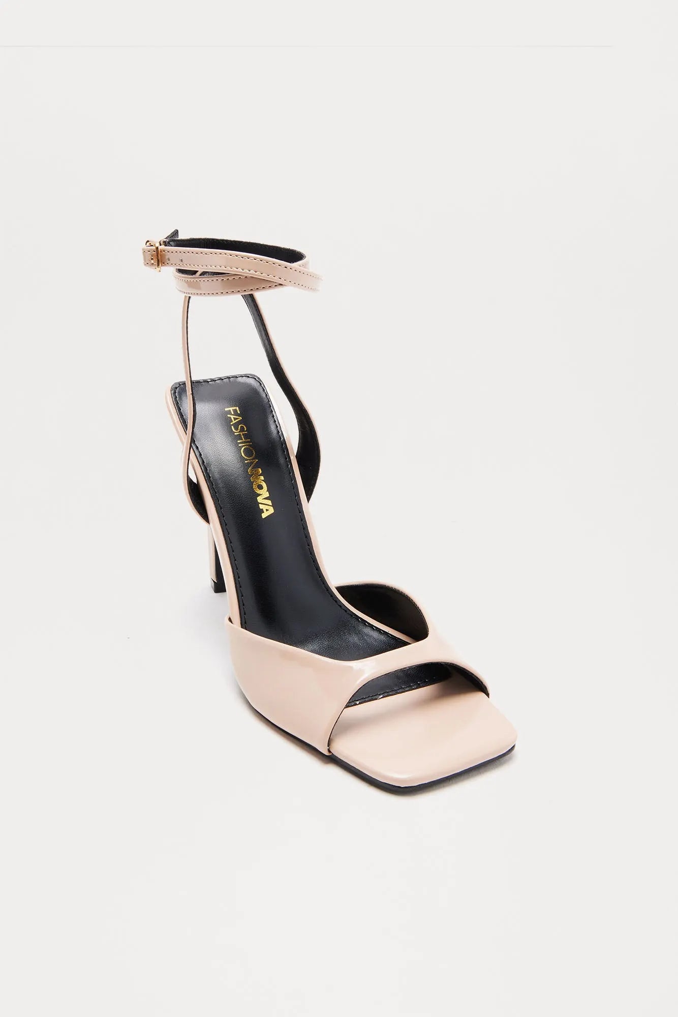Gaige Patent Heels - Black