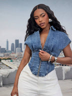 Women's Casual Versatile Everyday Wear Denim Jacket