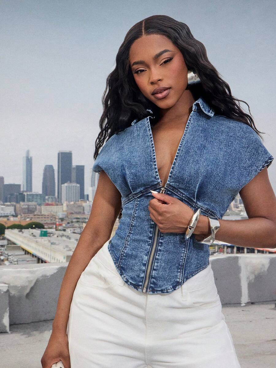 Women's Casual Versatile Everyday Wear Denim Jacket