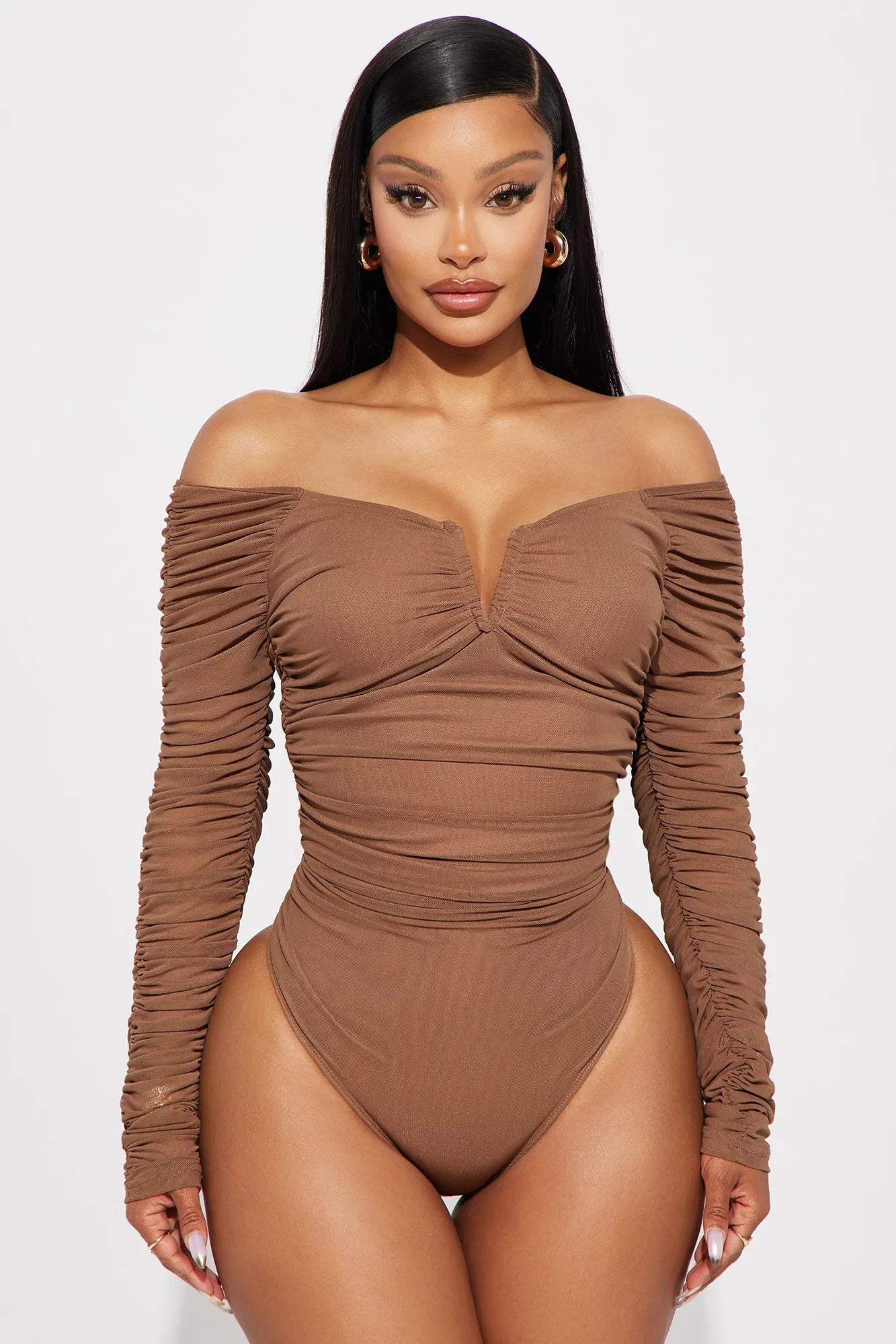 The Finer Things Mesh Bodysuit - Black