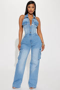 Madelaine Denim Jumpsuit