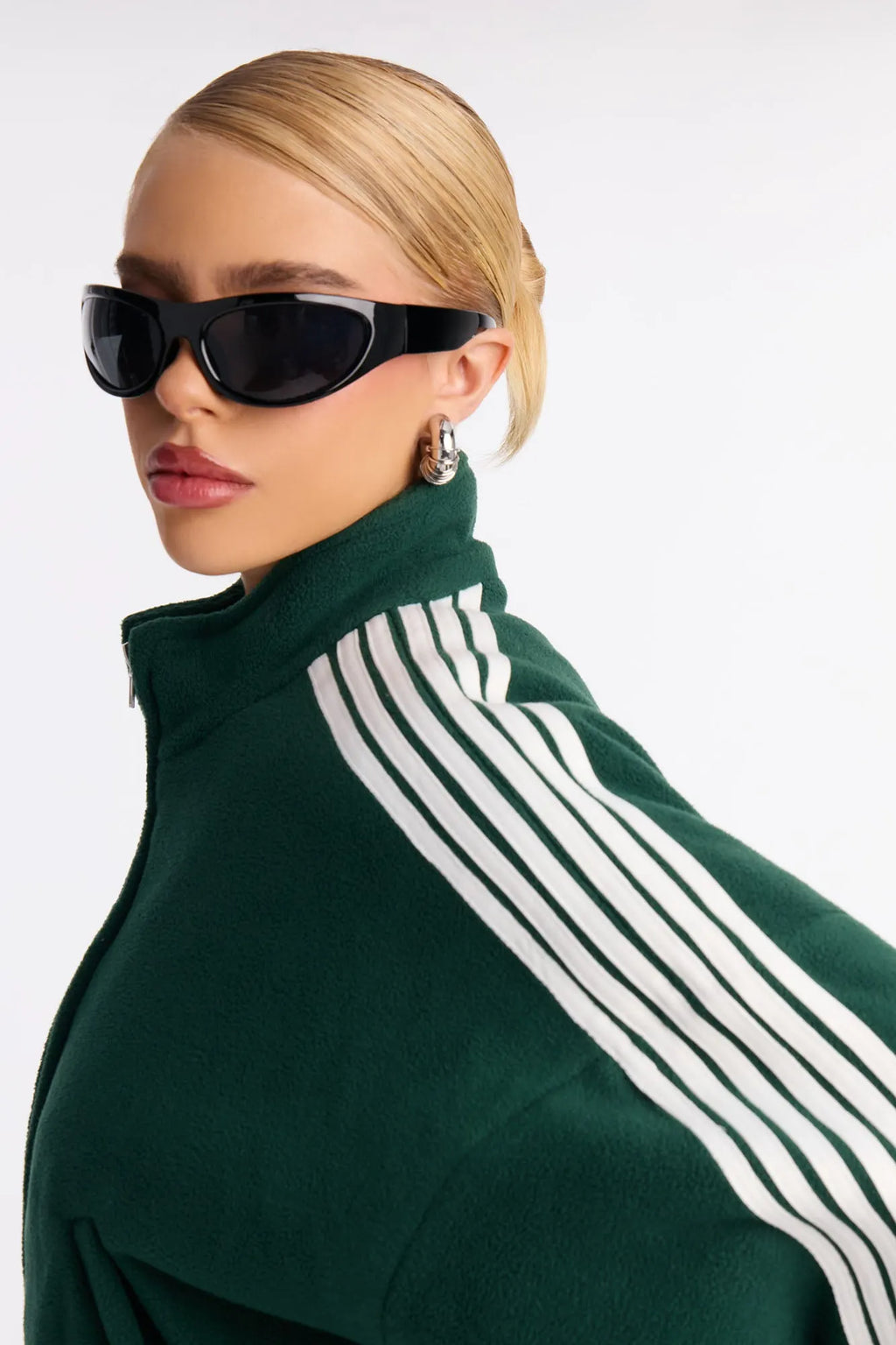 Game Play Stripes Bomber Jacket - Hunter