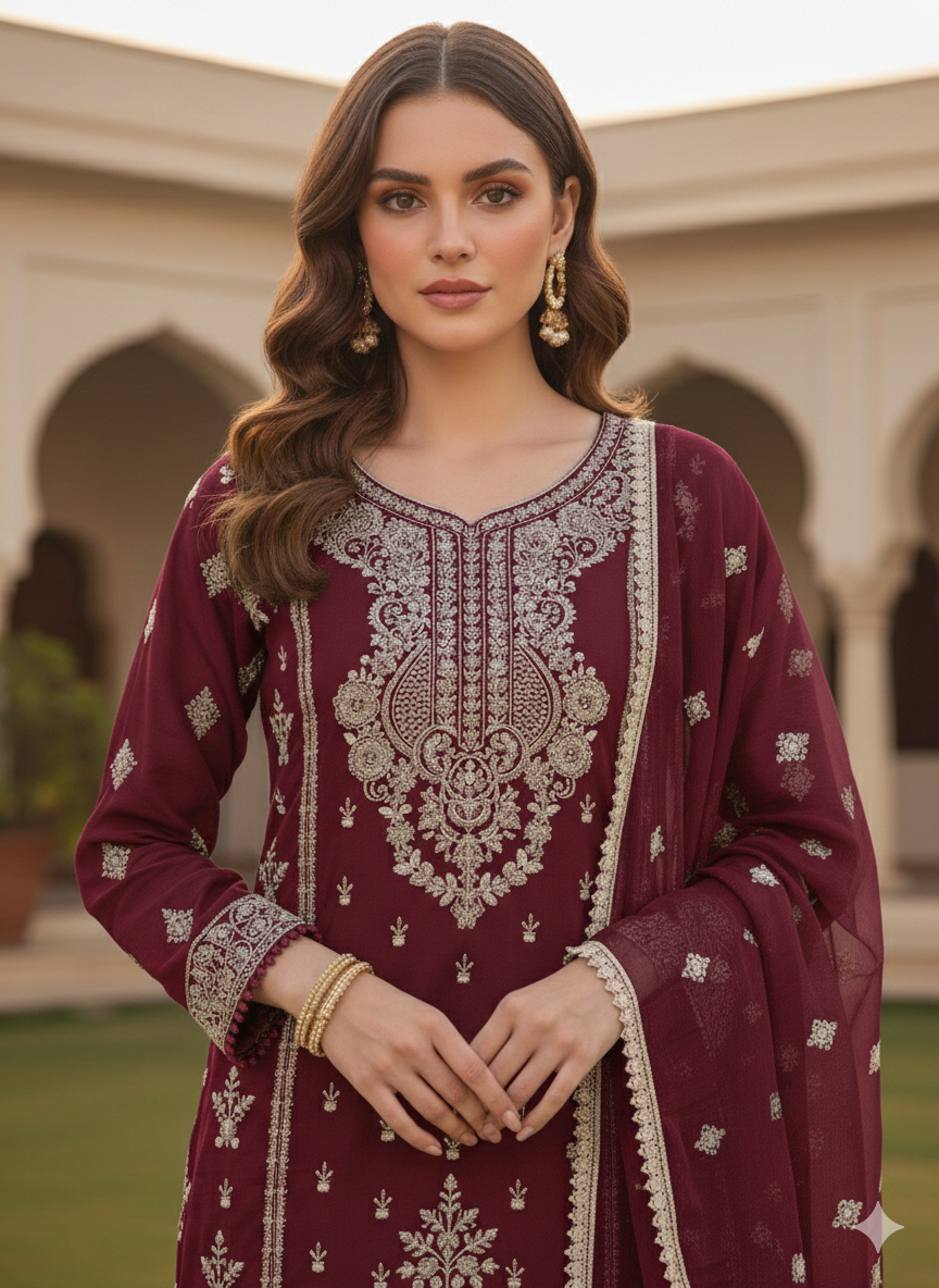 SHAZ1904 - Readymade - Chiffon - Mummy n Me Outfit