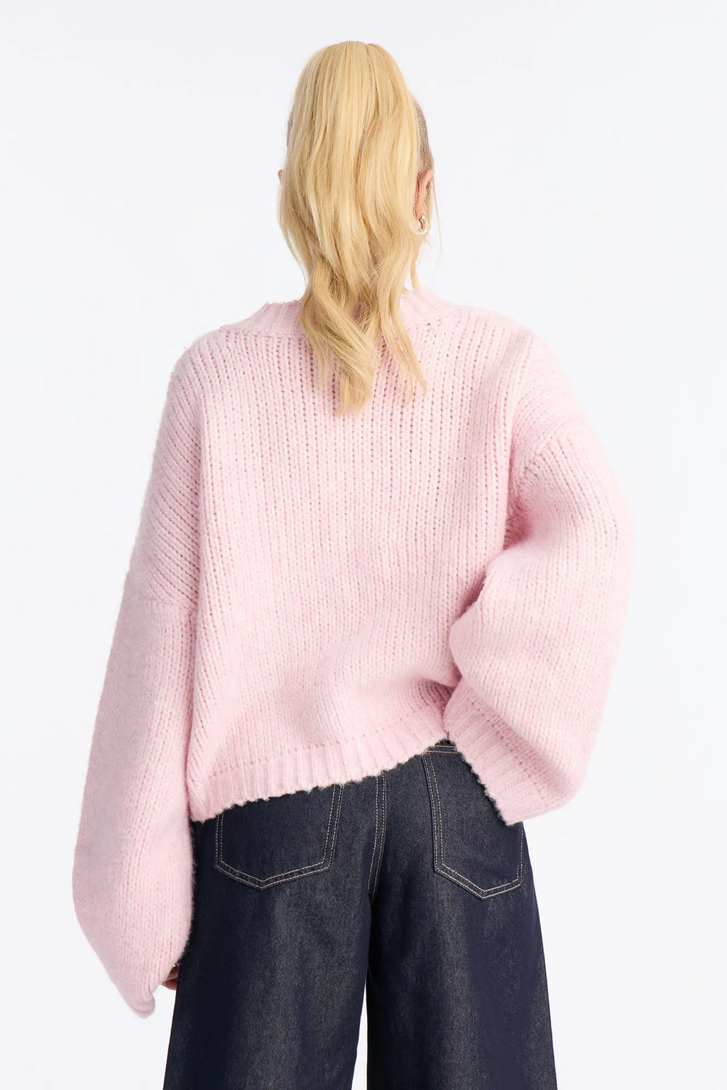 Warm Embrace Oversized V Neck Sweater - Chocolate