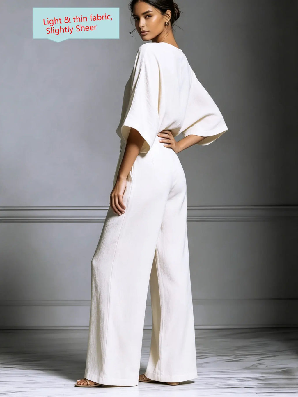 Women's 2026 Summer Bell-Sleeve Loose Clothing Set, Elegant Casual Trendy Outfit for Daily Wear