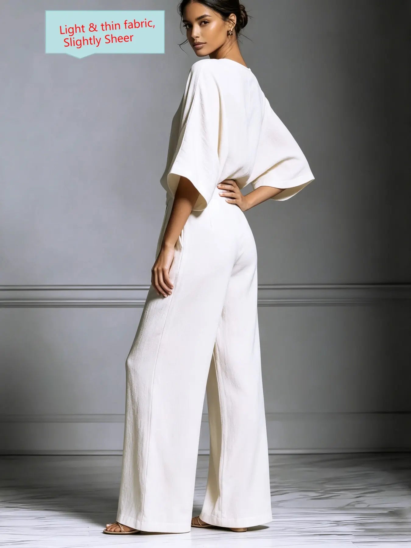 Women's 2026 Summer Bell-Sleeve Loose Clothing Set, Elegant Casual Trendy Outfit for Daily Wear