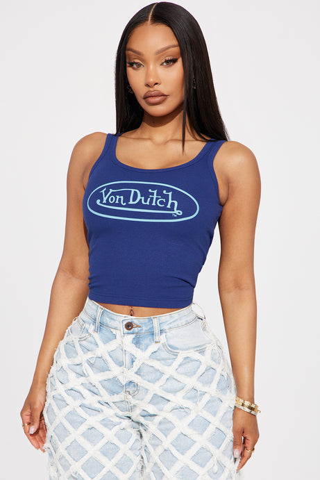 Von Dutch Ribbed Tank Top