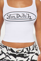 Von Dutch Ribbed Tank Top
