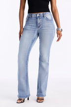 Esme Stretch Bootcut Jeans - Light Wash