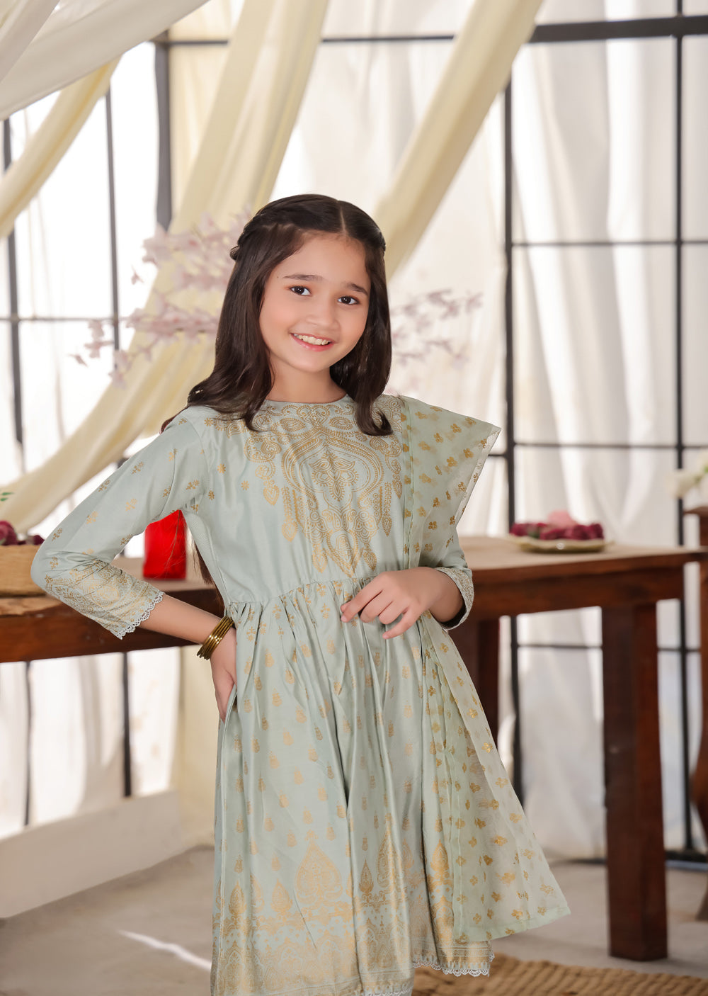 HK245 Gavinchi - Readymade Mother & Daughter Dress