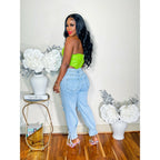 SHOW OUT CORSET TOP (APPLE GREEN)