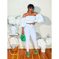 LOVE AT FIRST SIGHT LANTERN SLEEVES CROP TOP (WHITE)