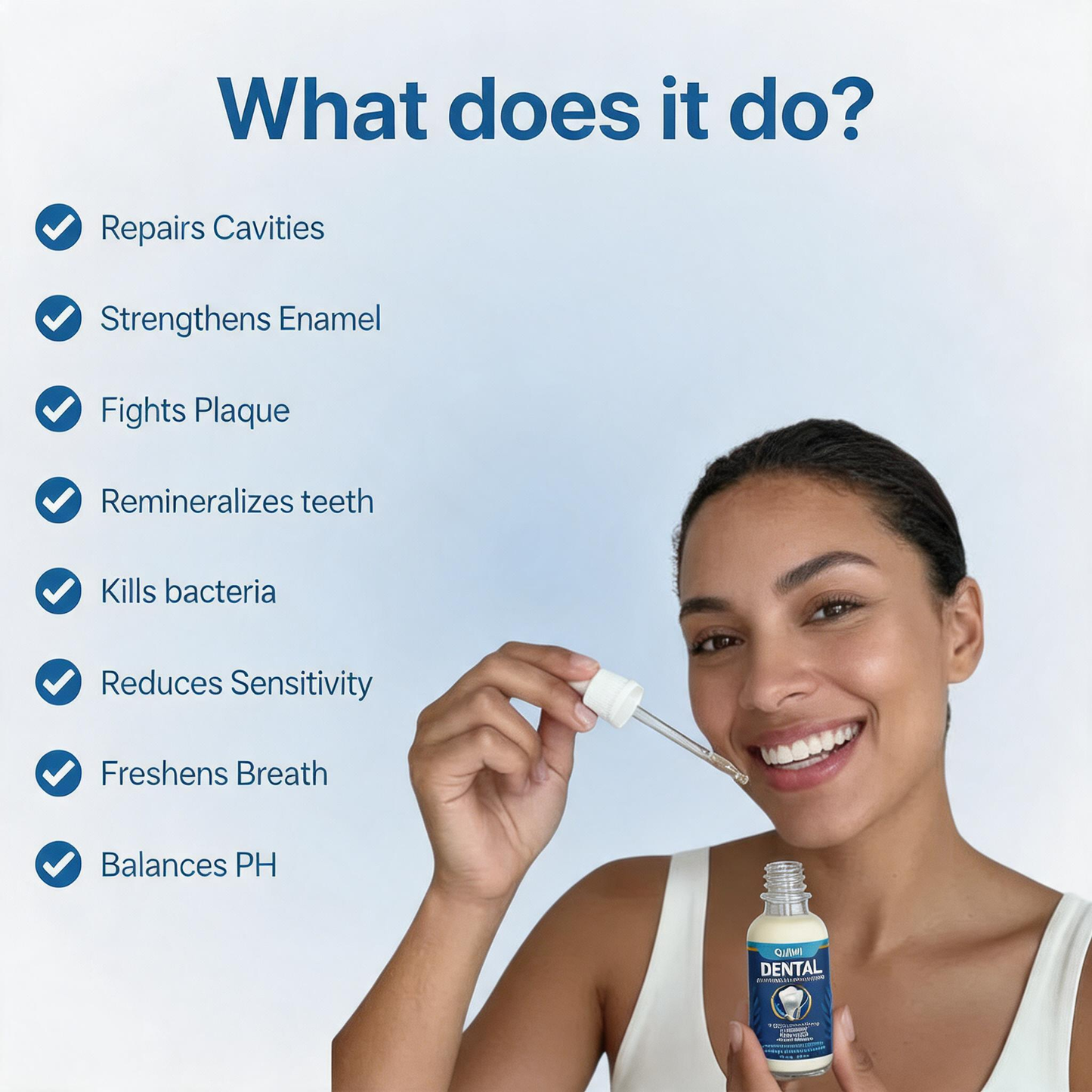 QIAWI Fluoride-Free Hydroxyapatite Tooth Armor Essence & Enamel Repair